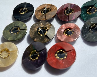 vintage Japanese buttons - Elegant Vintage Japanese Button Jewelry -Cabochons and Pearlized Glass Treasures - Jewelry and DressRepurposing