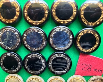 vintage Japanese buttons - Antique Japanese Satsuma - Vintage Japanese Pearlized Button- Ideal For Vintage Blouse/Dress - Repurpose Button