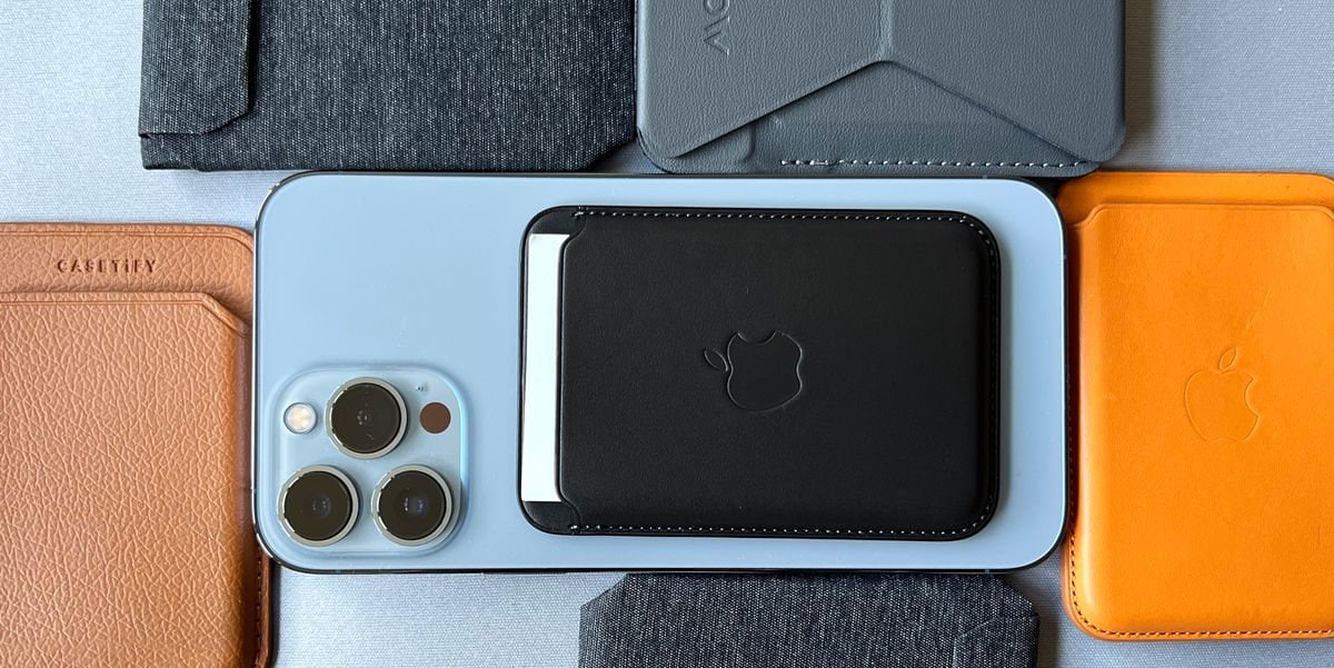 1:1 Apple Magsafe Leather Wallet With Logo iPhone 12 13 14 15 Mini Pro ...
