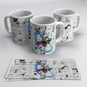 10 Pochoirs de sublimation, Anime, Manga anglais, Pochoirs de sublimation de tasse, Pochoirs de conception de tasse de 11 oz, Pochoirs de conception de tasse de 11 oz