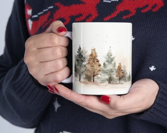 Weihnachtstasse - Süßer Feiertags-Kaffee und heiße Kakaotasse