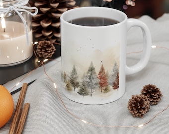 Weihnachtstasse - Süßer Feiertags-Kaffee und heiße Kakaotasse