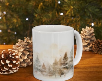 Weihnachtstasse - niedlicher Feiertagskaffee und heiße Kakaotasse