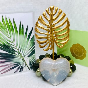 Emballage d'entretien, cadeau Keep Palm and Carry On, Cadeau d'encouragement, Cœur en résine, Bracelet de perles, Je pense à vous, cadeau