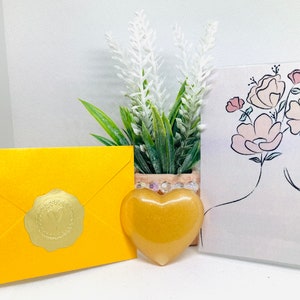 Pacchetto di cura, Have The Mini, Regalo potere femminile, Regalo amico, cuore in resina, Regalo personalizzato, braccialetto di perline, regalo ispiratore, piccolo regalo