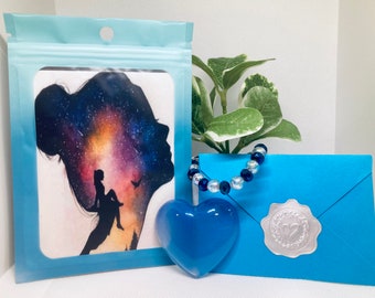 Care package, Inner peace gift, self love gift, Thinking of you gift, Woman gift, Yoga gift, Yogi gift, Yoga instructor gift, resin heart