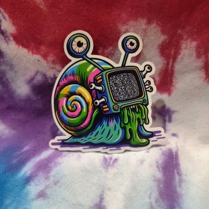 Static Snail: Vinyl Snail Sticker - Waterproof Sticker For Laptops, Waterbottles, Phones, and more!