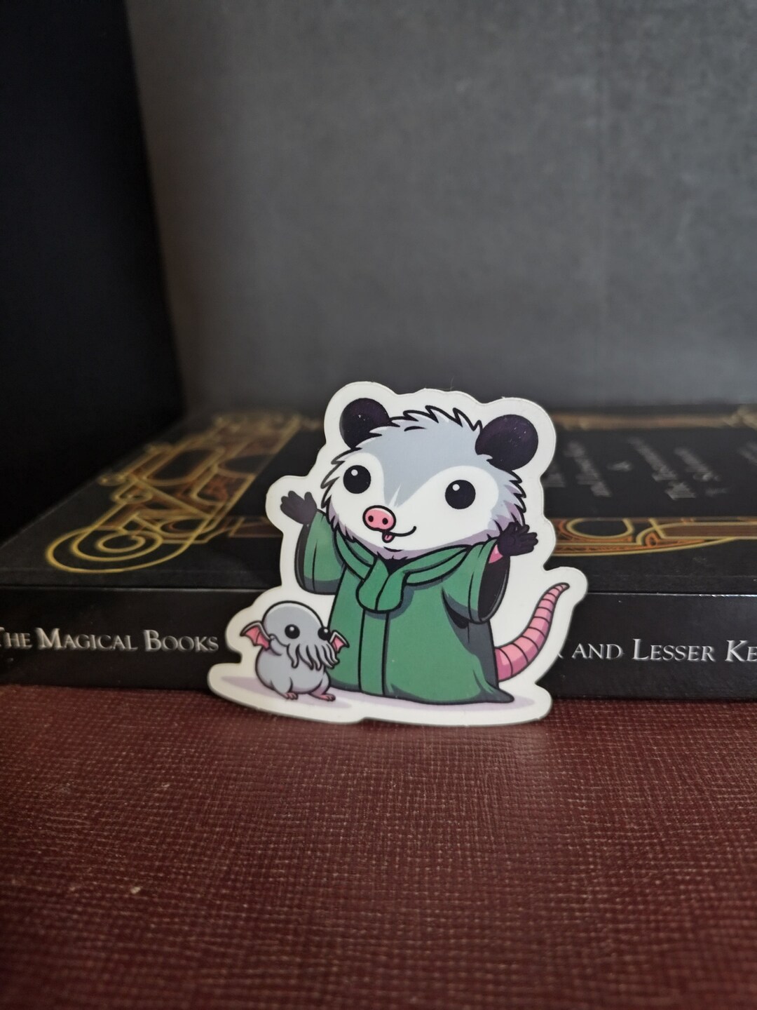 Opossum and Baby Cthulhu Vinyl Sticker - Waterproof Laptop Decal - Etsy