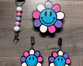 Smiley Flower Car/Small Room Freshie (Air Freshener)