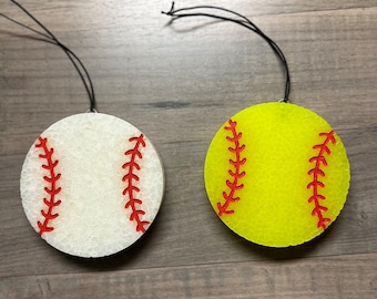 Softball/Baseball Car/Small Room Freshie (Air Freshener)