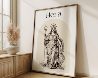 Hera Statue Poster, Hera Greek Mythology, Greek Goddess, Olympian Gods, Greek Mythology Art, Ancient Greece Art, Greek Museum Poster