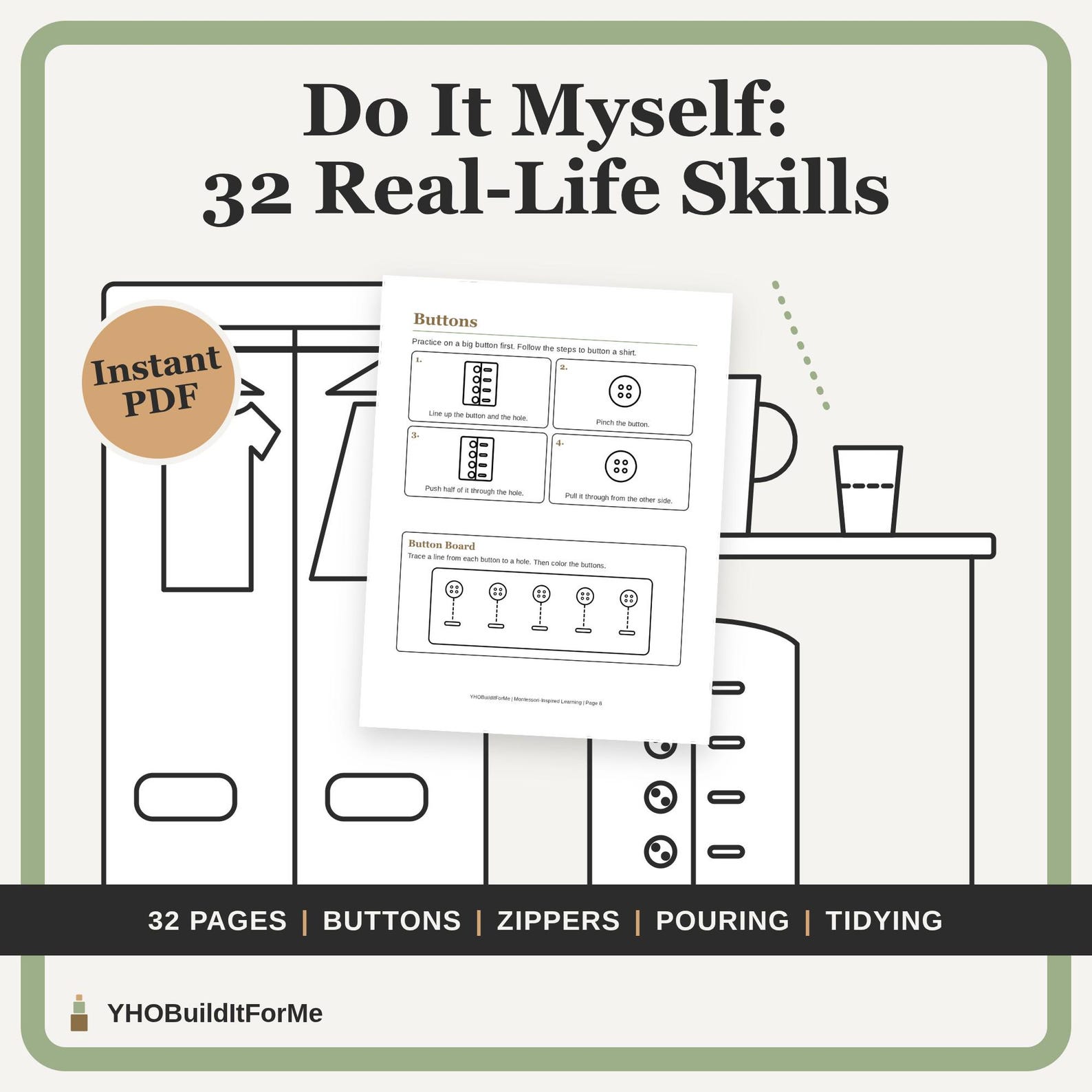 Montessori Practical Life Printable
