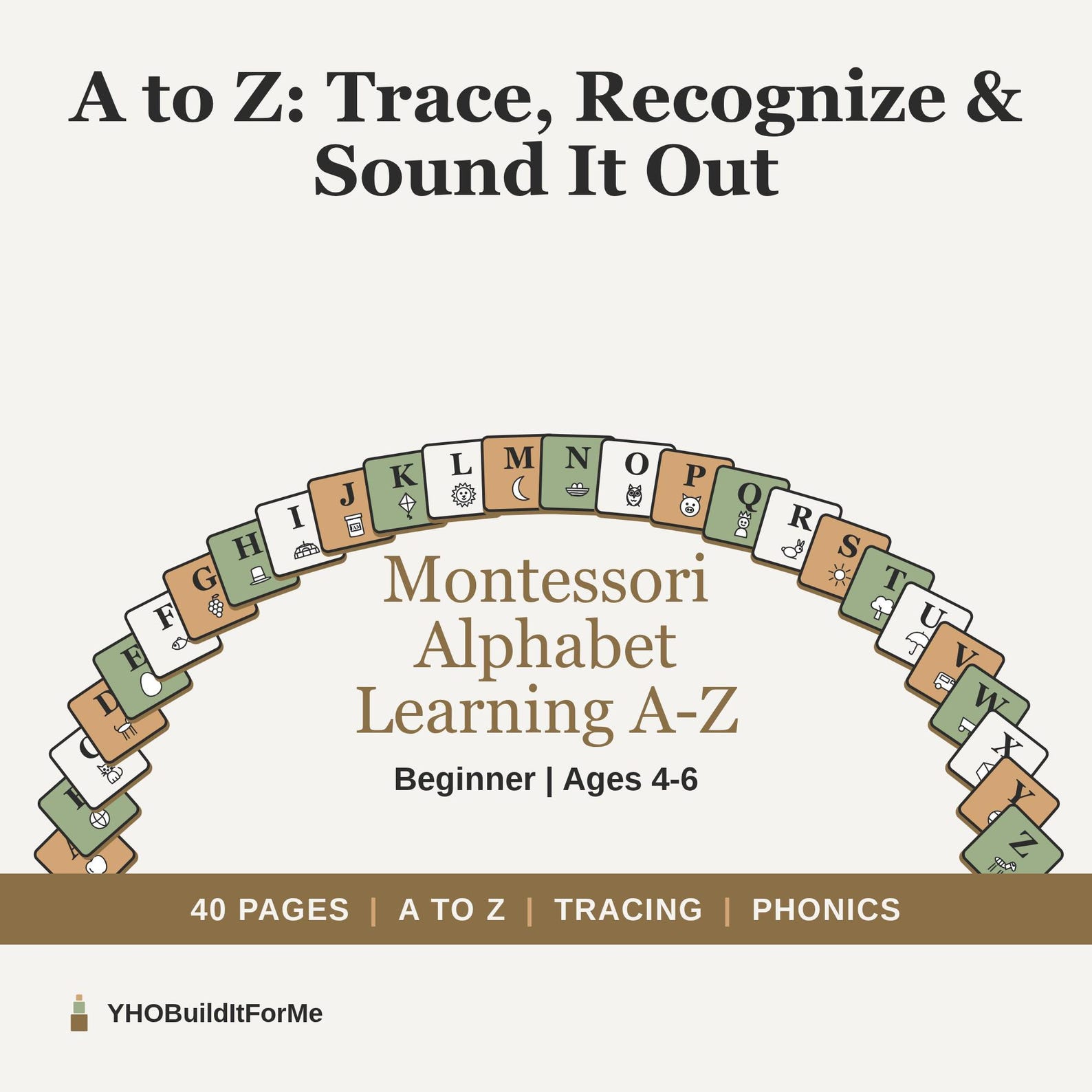 Montessori Alphabet Learning A-Z