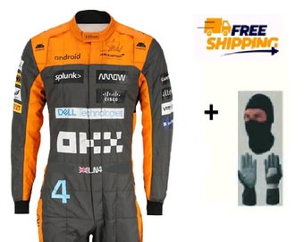 Custom Made Go Kart Racing Suit CIK/FIA Level-2 Approved With Digital Sublimation Printing & Option to Add Own Logos, Name, Number Flag etc.