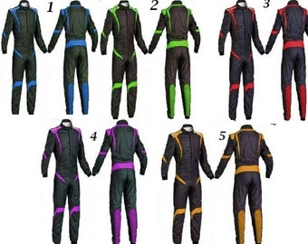 Custom Made Go Kart Racing Suit CIK/FIA Level-2 Approved With Digital Sublimation Printing & Option to Add Own Logos, Name, Number Flag etc.