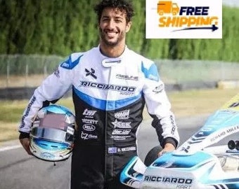 Custom Made Go Kart Racing Suit CIK/FIA Level-2 Approved With Digital Sublimation Printing & Option to Add Own Logos, Name, Number Flag etc.