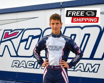 Custom Made Go Kart Racing Suit CIK/FIA Level-2 Approved With Digital Sublimation Printing & Option to Add Own Logos, Name, Number Flag etc.