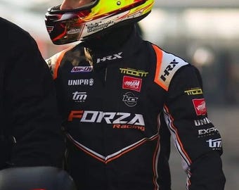 Custom Made Go Kart Racing Suit CIK/FIA Level-2 Approved With Digital Sublimation Printing & Option to Add Own Logos, Name, Number Flag etc.