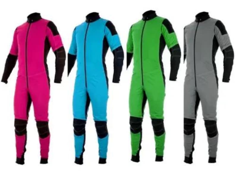 Custom made Jumpsuit Skydiving/ Free-fly Paragliding/Wind Tunnel suits with digital printing in Multi Color Combinations & Free Shipping image 1