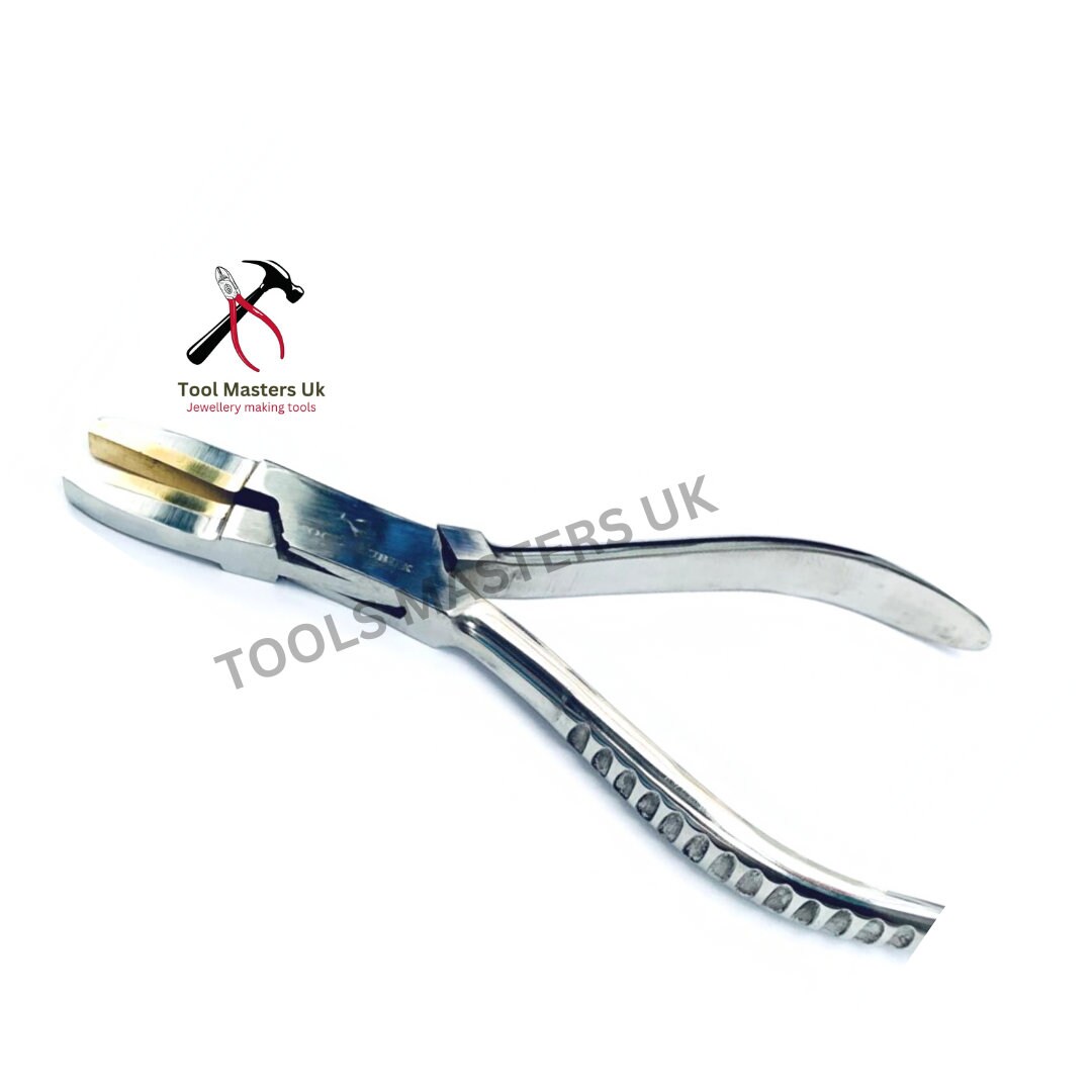 Brass Jaw Pliers Flat Nose Plier Brass Lined Soft Jaws Forming