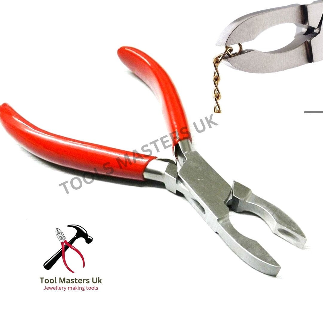 Honoson 4 Pcs Split Ring Pliers Crimping Pliers Jewelry Jump Ring jewelry  Pliers for Opening Split Ring or Key Chain, Wire Flush Cutter