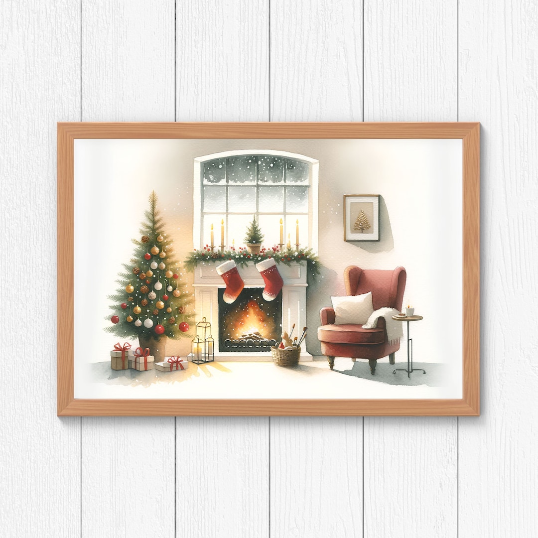 2-piece Christmas Art Collection warm Christmas Cheer, Christmas Wall