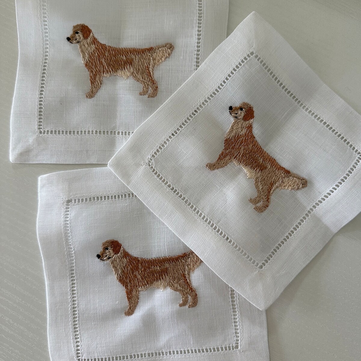 Golden Retriever Cocktail Napkins , 6 count, no personalization :)