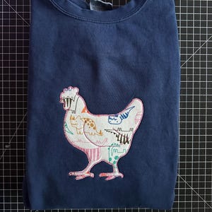 Embroidered Keepsake Sweatshirt Crewneck / Baby outfit applique / Mom Mama Sweatshirt / Hospital blanket applique keepsake / chicken