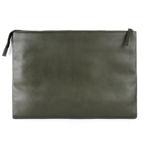 Leder Laptoptasche Handgefertigt aus hochwertigem italienischem Leder Stilvoller Schutz für Ihr Notebook und weiteren Accessoires Bild 3