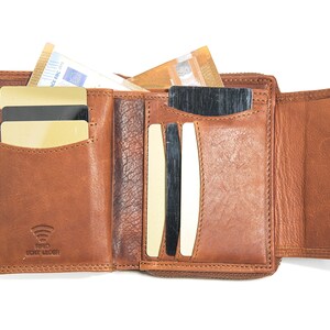 Elegante Damen-Geldbörse aus hochwertigem Echtleder mit RFID-Schutz Stilvolle Organisation für Ihren Alltag Bild 5