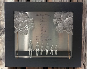 10 Year Anniversary Tin Anniversary Gift Handmade
