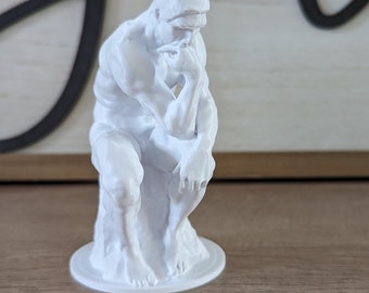 Inspire Deep Thoughts: 3D Printed Rodin Thinker Office Decor