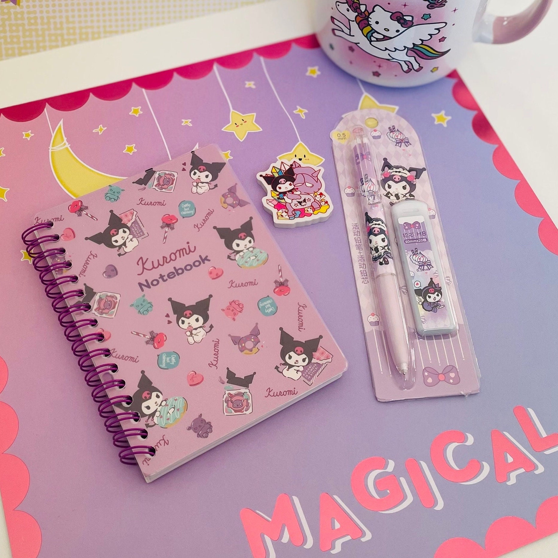 Kuromi Stationery Gift Set Birthdays, Gifts, Goody Bags Etsy