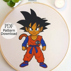 Anime Embroidery Pattern, Anime Embroidery PDF Design, Japanese Embroidery, Hand Embroidery Anime, Hand Embroidery for Begginer