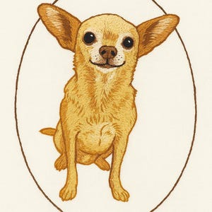 Custom Design, Dog Embroidery