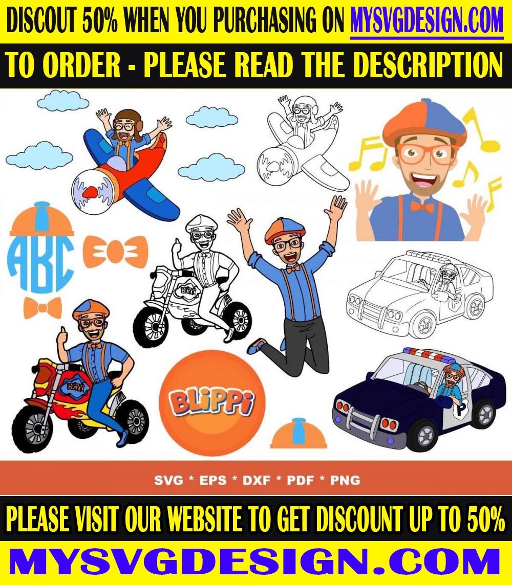 100 Blippi Png Bundle, Happy Birthday Blippi Png, Blippi Sublimation ...