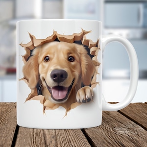 Golden retriever coffee mug on sale