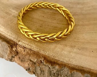 Autentico - Bracciale Buddhista Intrecciato – Oro - Gold Kumlai Certificato di Alta Qualità - Prodotto in Thailandia - Venduto singolarmente