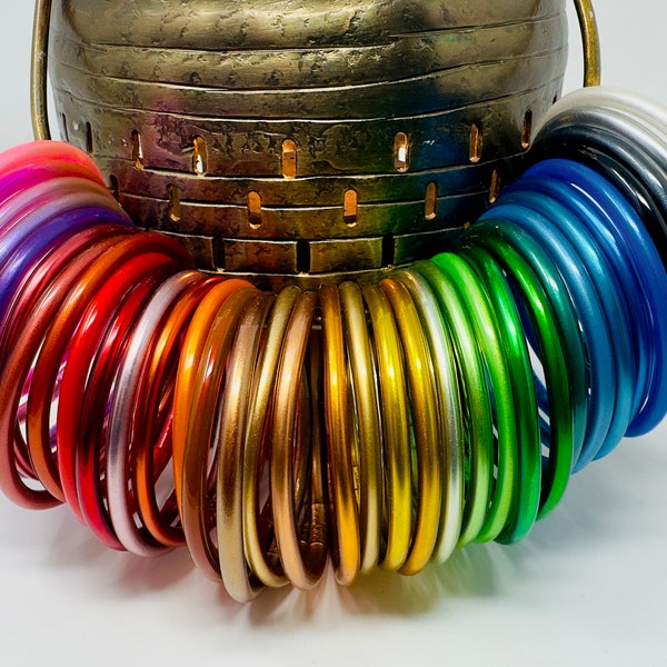 Buddhist women's bracelet [Limited stock] [Flash PROMO] [MATTE - METAL effect] - Buddhist bangle, colorful bracelet