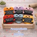 Cœur en crochet fait main avec message à personnaliser au choix- Vendu à l’unité product logo
