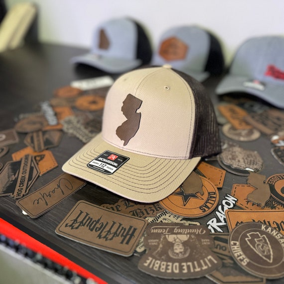Heritage Pride State Pride Trucker Hat - Tennessee, Heather Grey With Laser Engraved Leather Patch - View #8