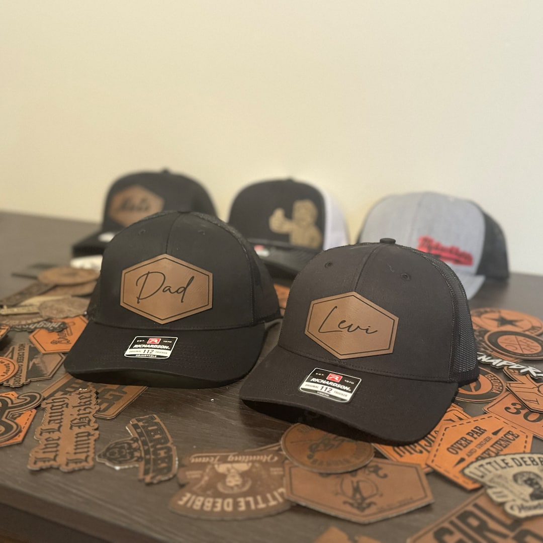 Dad and Son Trucker Hats | Cursive | Dad Gift | Toddler Kid Adult Hat ...