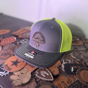 Onlyfans Turkey Hat | Hunting Hat | Fathers Day Hat | Tik Tok Hat | Leather Patch Hat | Leatherette | Trucker Hat | Gift for Husband