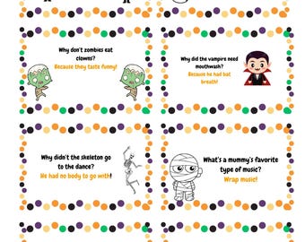 Halloween Jokes & Riddles Printable Pack.