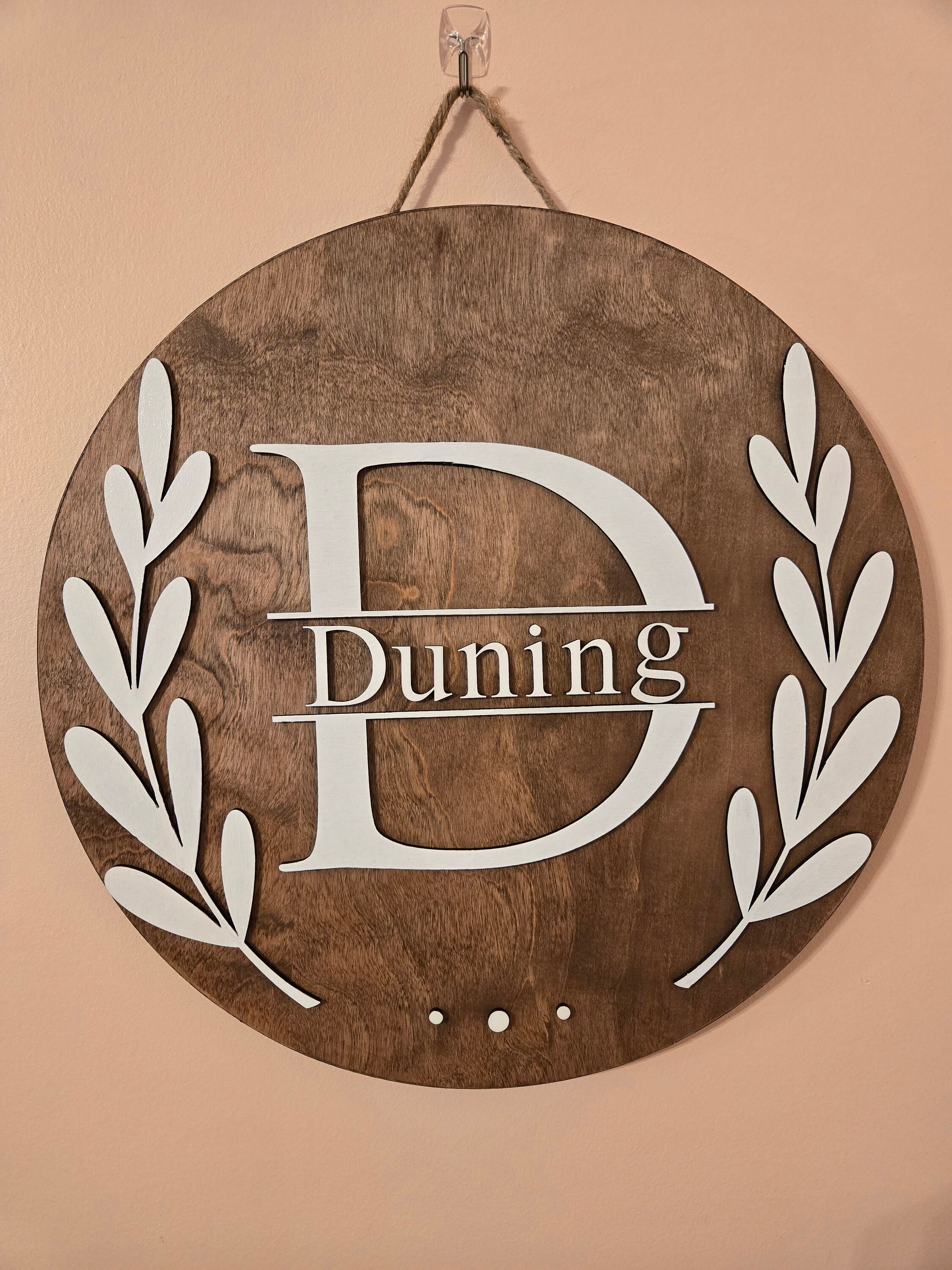 Personalized Family Name Decor Etsy