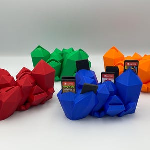 Crystalz - Haute qualité - Rangement de jeu pour Nintendo Switch, 10 porte-cartouches, accessoire pour gamer, cadeau de jeu rétro en plastique pour les joueurs, décoration d'intérieur