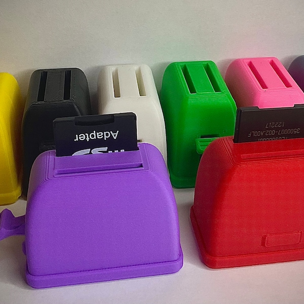 SD Card Toaster Storage Colourful | Organizer | Photography Gear | Gadget | Perfect Gift & Desk Accessory