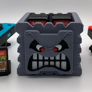 Mario Thwomp - Nintendo Switch Display Stand Display Spiel bis zu 16 Modulen Geschenk für Gamer