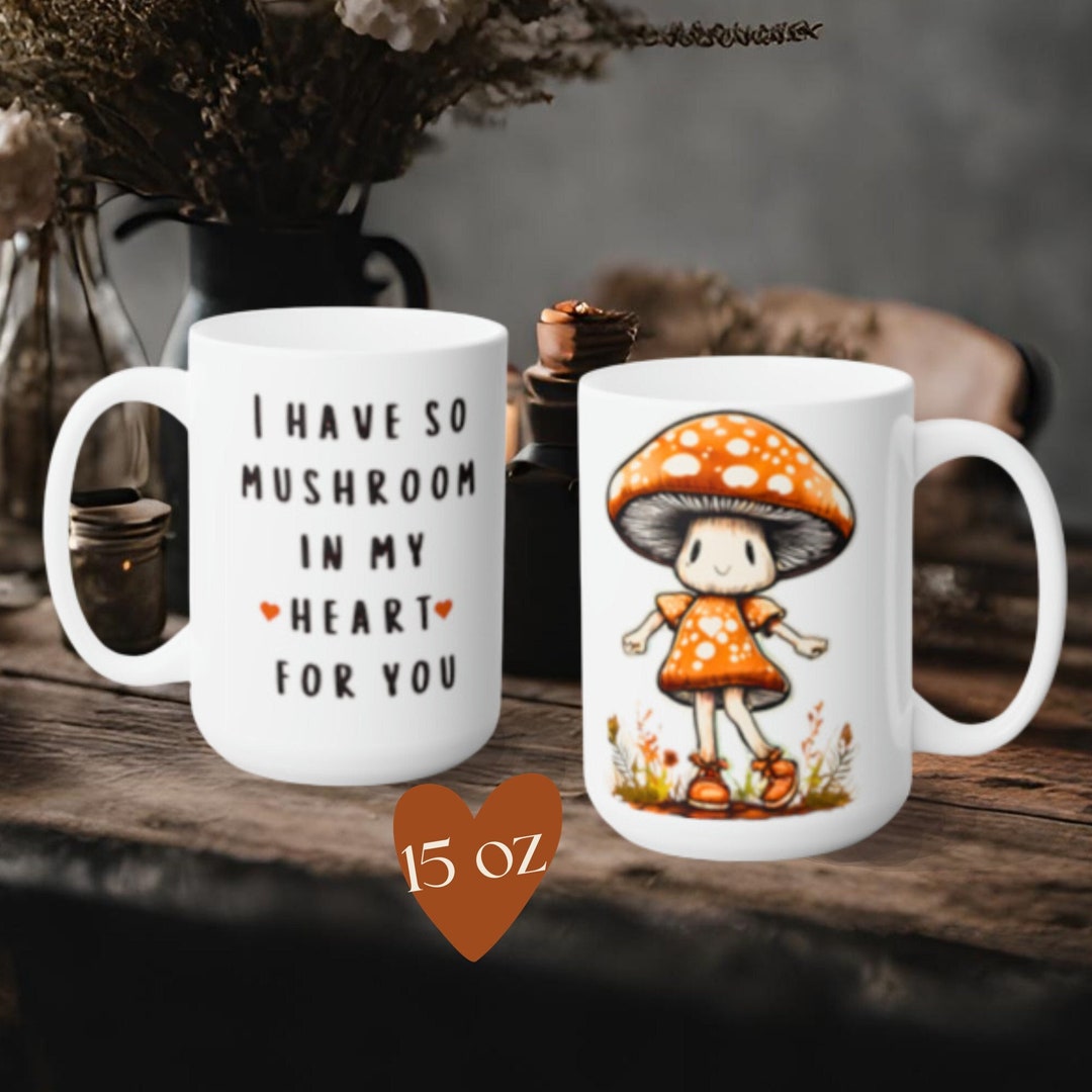 Kawaii Magic Mushroom Mug 11 Oz 15 Oz Cute Aesthetic Etsy
