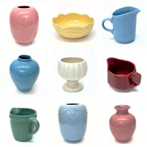 Assorted Vintage USA Pottery Vessels